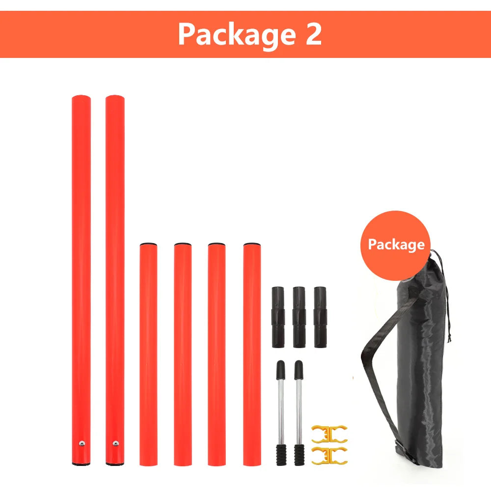 dsers Dog Agility Training Set with Adjustable Obstacles - pet exercise equip - THRIXINE