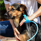 Purrfect Pet Kingdom Dog and Cat Bath Brush with Water Flow Pet Bath Supplies Purrfect Pet Kingdom