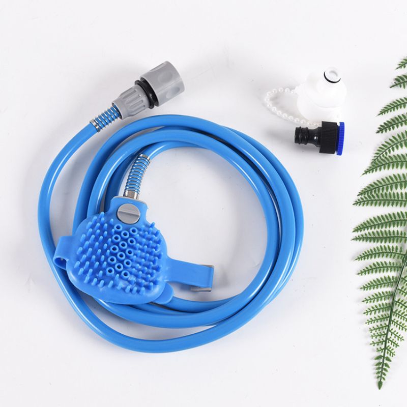 Purrfect Pet Kingdom Dog and Cat Bath Brush with Water Flow Purrfect Pet Kingdom
