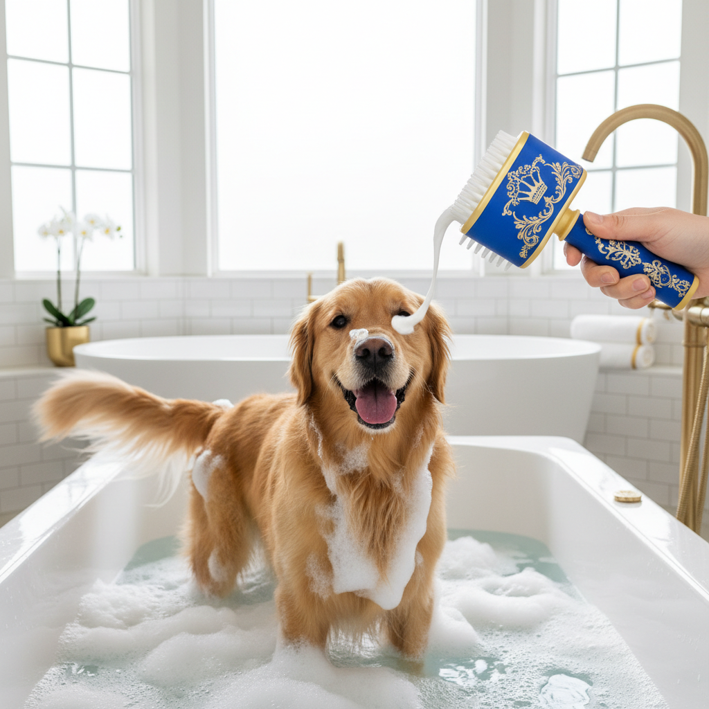 Dog Bath with Shampoo Brush