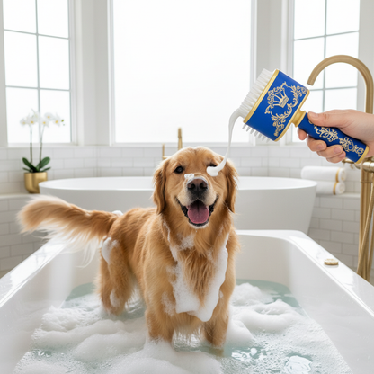 Dog Bath with Shampoo Brush