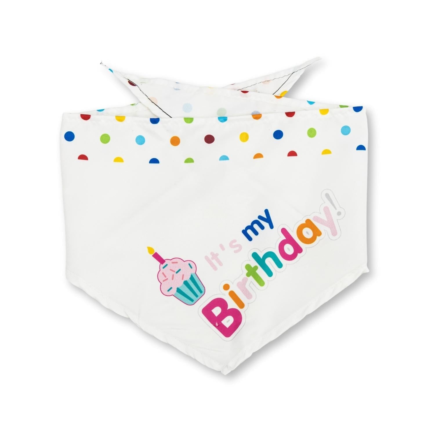Dog Toy 4-Piece Birthday Kit Celebrate in Style with Bandana - size and texture image for dog toy