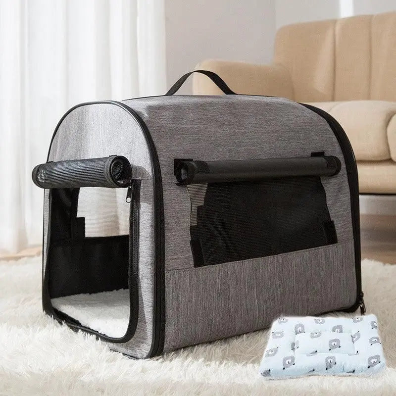 Purrfect Pet Kingdom Dog Carrier Backpack for Travel Xl Gray Padded Purrfect Pet Kingdom