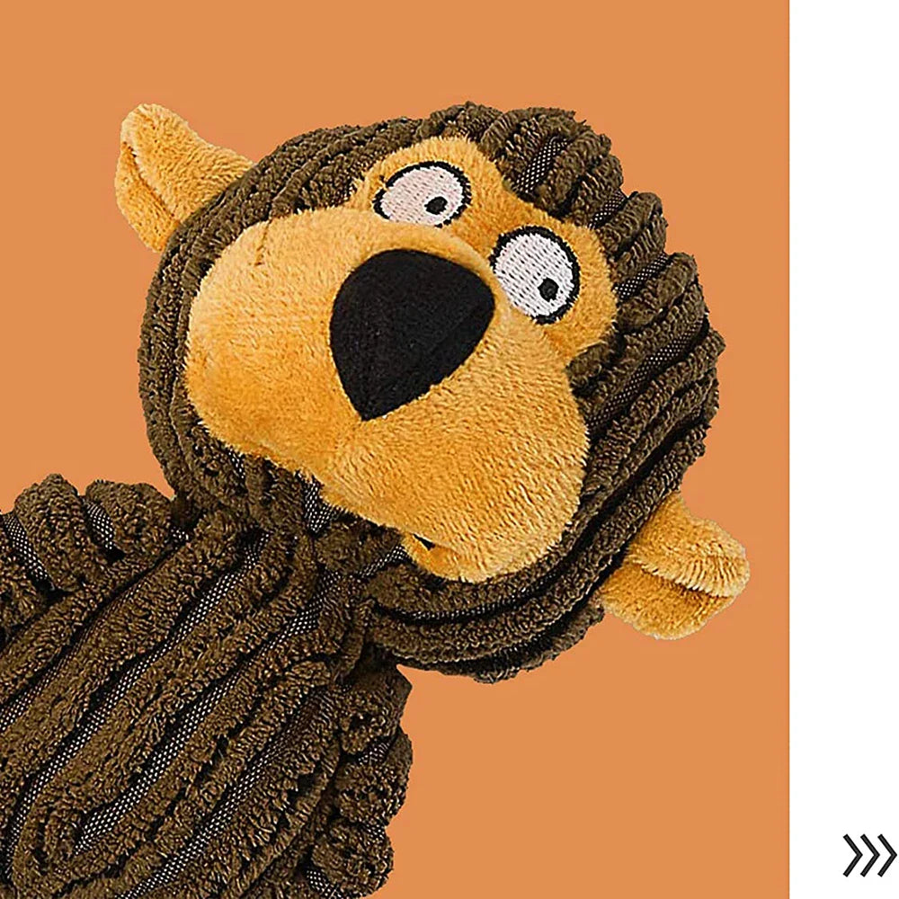 Tail Chasers Dog Chew Toy for Teething Puppies in a Fun Monkey Design with Soft Textures