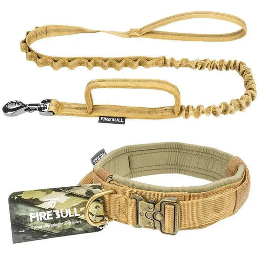 Dog Collar Leash Adjustable Military Nylon Rope Dog Collar Leash