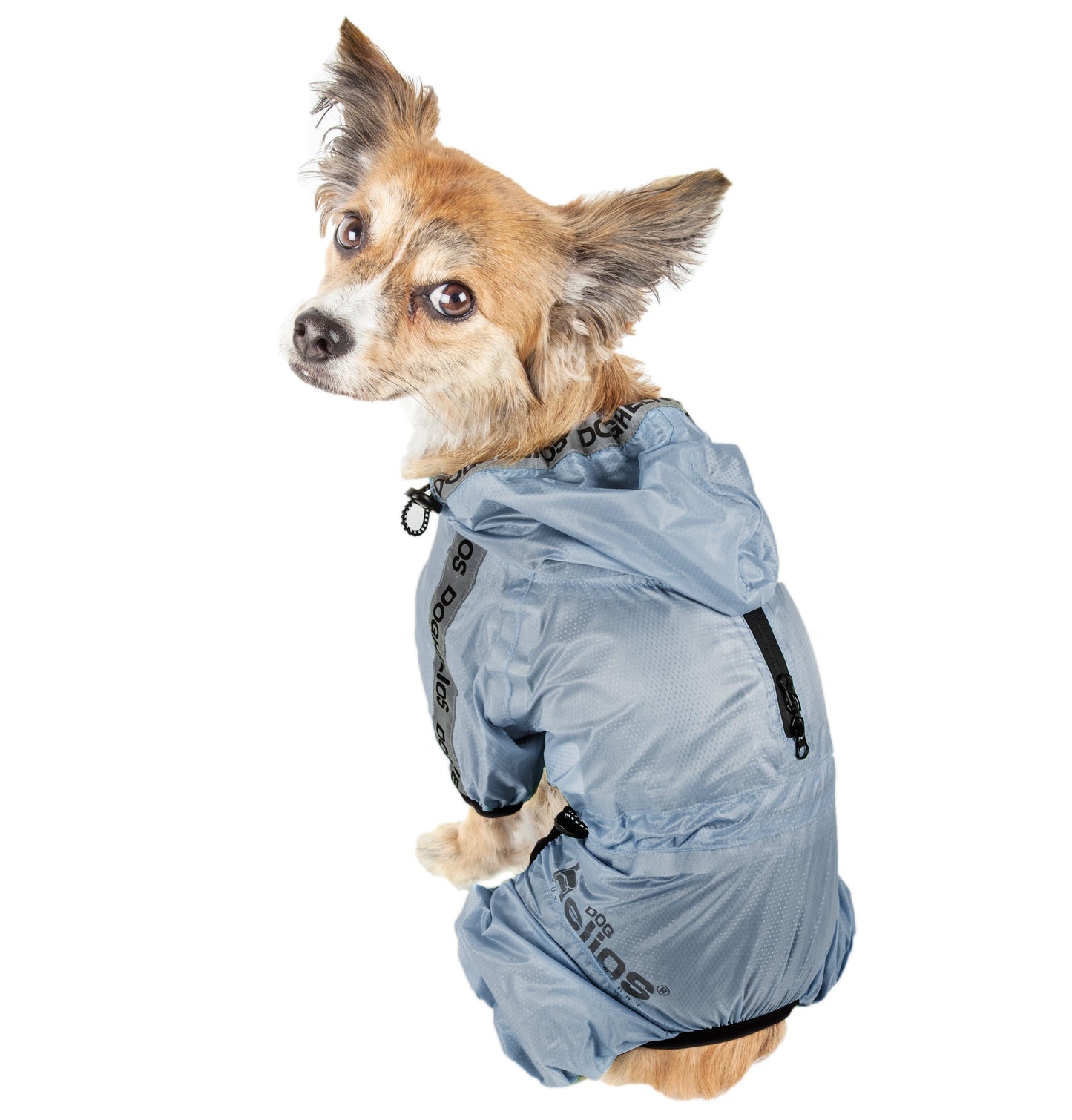 Dog Helios ® 'Torrential Shield' Waterproof and Adjustable Full Body Dog Raincoat
