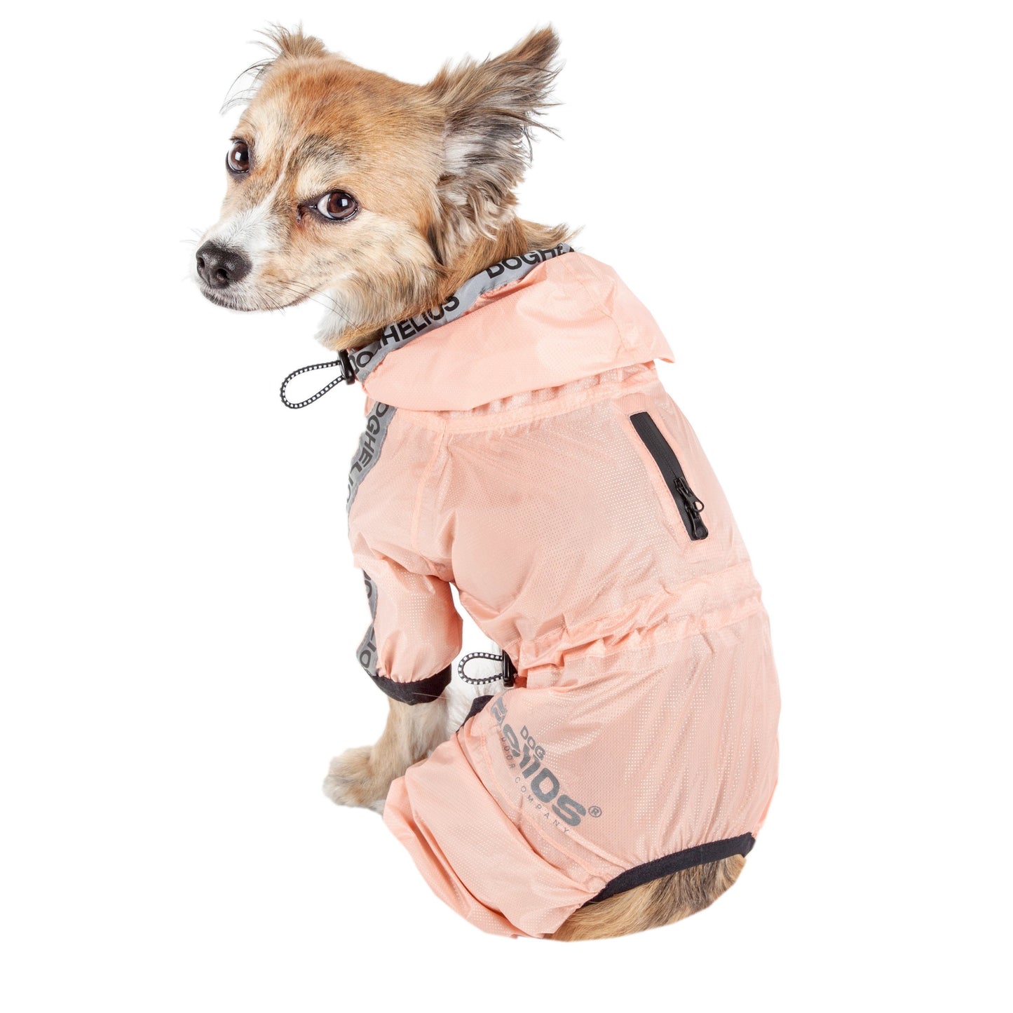 Dog Helios ® 'Torrential Shield' Waterproof and Adjustable Full Body Dog Raincoat