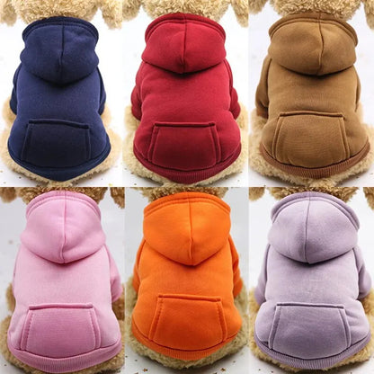 My Store Red Dog Hooded Sweater Cozy Pet Clothing - pet clothing - THRIXINE