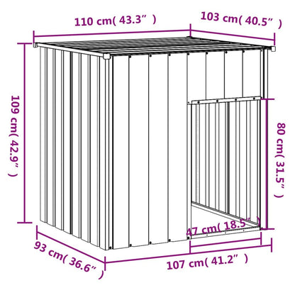 Purrfect Pet Kingdom Weatherproof Gray Dog House Purrfect Pet Kingdom