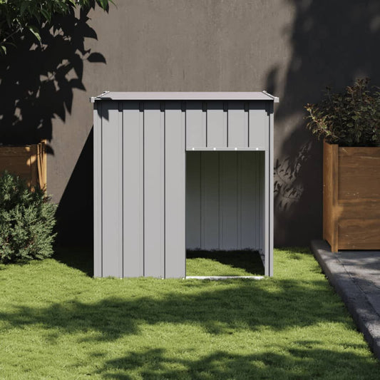 Purrfect Pet Kingdom Weatherproof Gray Dog House Gray Purrfect Pet Kingdom