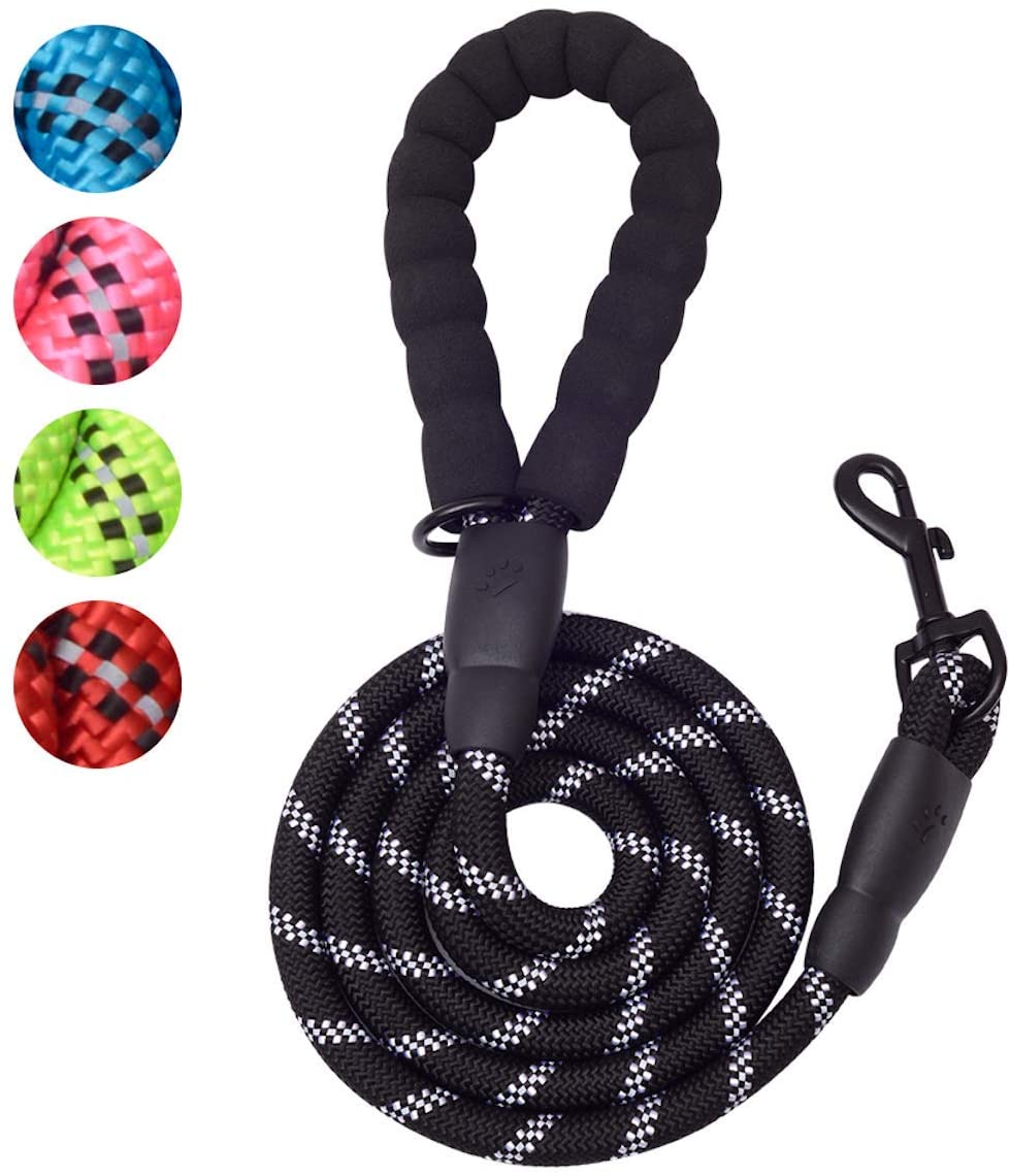 Vibhsa 6 ft dog leash for large dogs with sturdy handle and colorful options for added style