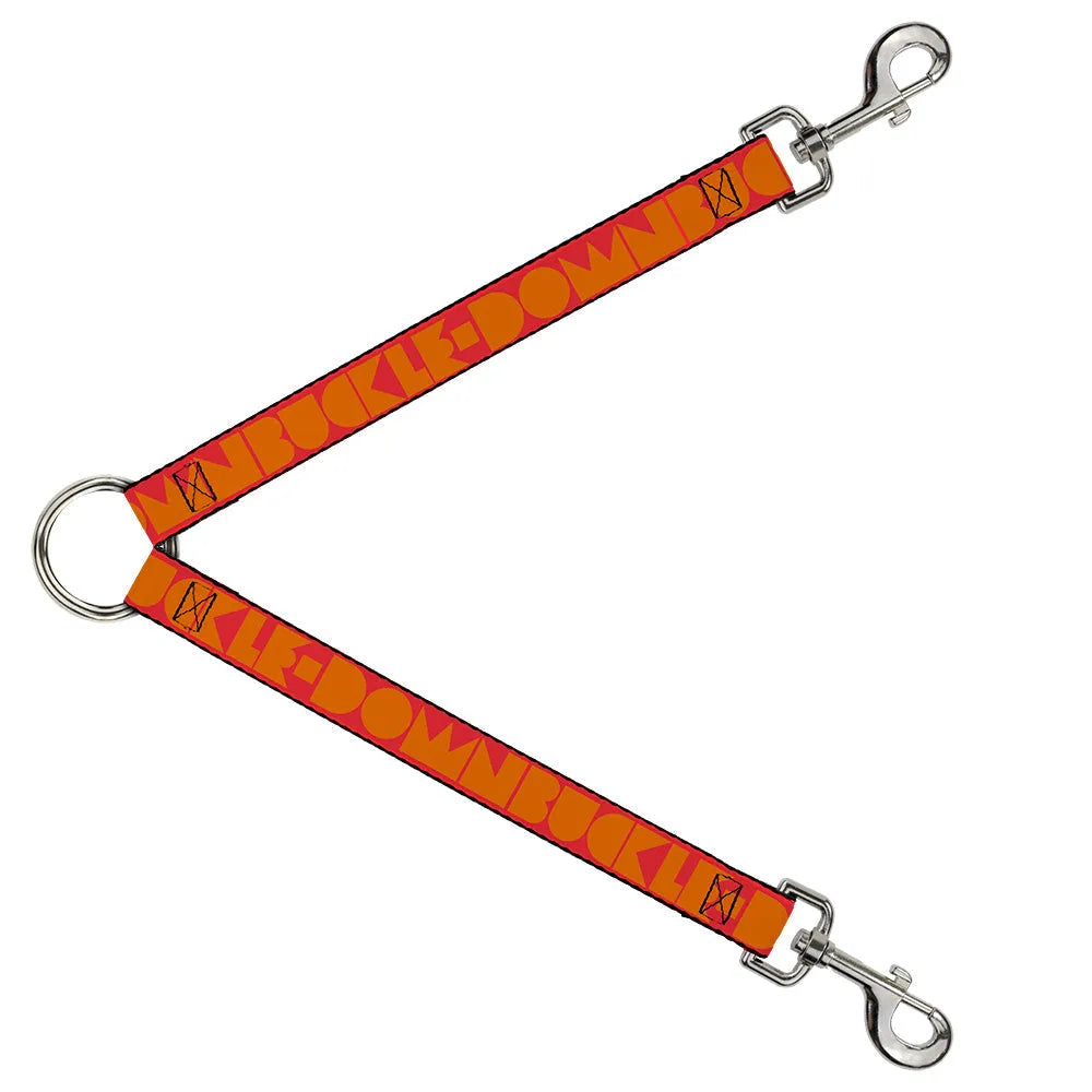 Dog Leash Splitter by Purrfect Pet Kingdom in vibrant red and orange, perfect for walking multiple dogs, priced at $24.95.