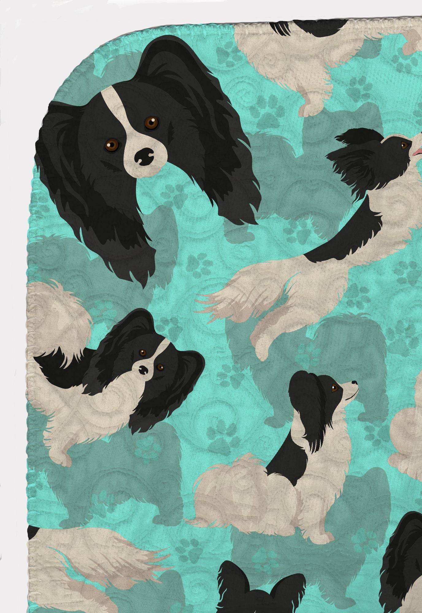Purrfect Pet Kingdom Royal Comfort dog lover gift blanket 50x60 with black and white dog illustrations