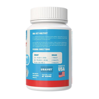 UBAVET Immune Support Daily Multi-Vitamin & Mineral Tablets