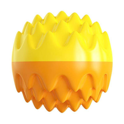 Purrfect Pet Kingdom Durable Dog Teeth Cleaning Toy Orange Ball Purrfect Pet Kingdom