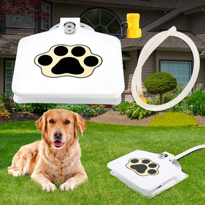 Outdoor Paw Pedal Dog Water Fountain — Iron Build, Self-Service Drinking for Medium to Large Dogs