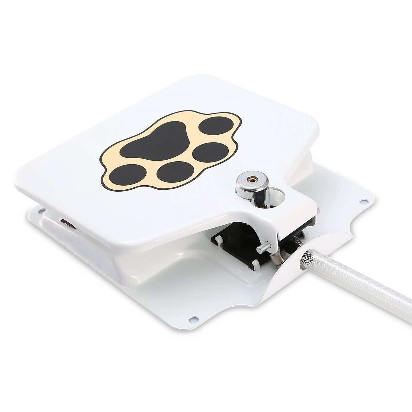 Outdoor Paw Pedal Dog Water Fountain — Iron Build, Self-Service Drinking for Medium to Large Dogs