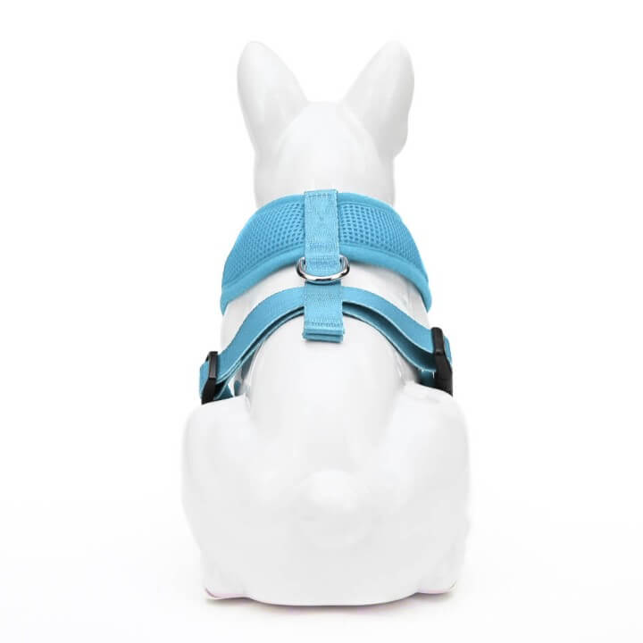 Dog Harness EcoBark Sky Blue Harness Over-the-Head Soft Mesh - gallery product image for dog harness