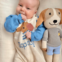 Organic Knit Doll, Frank Dog by Estella
