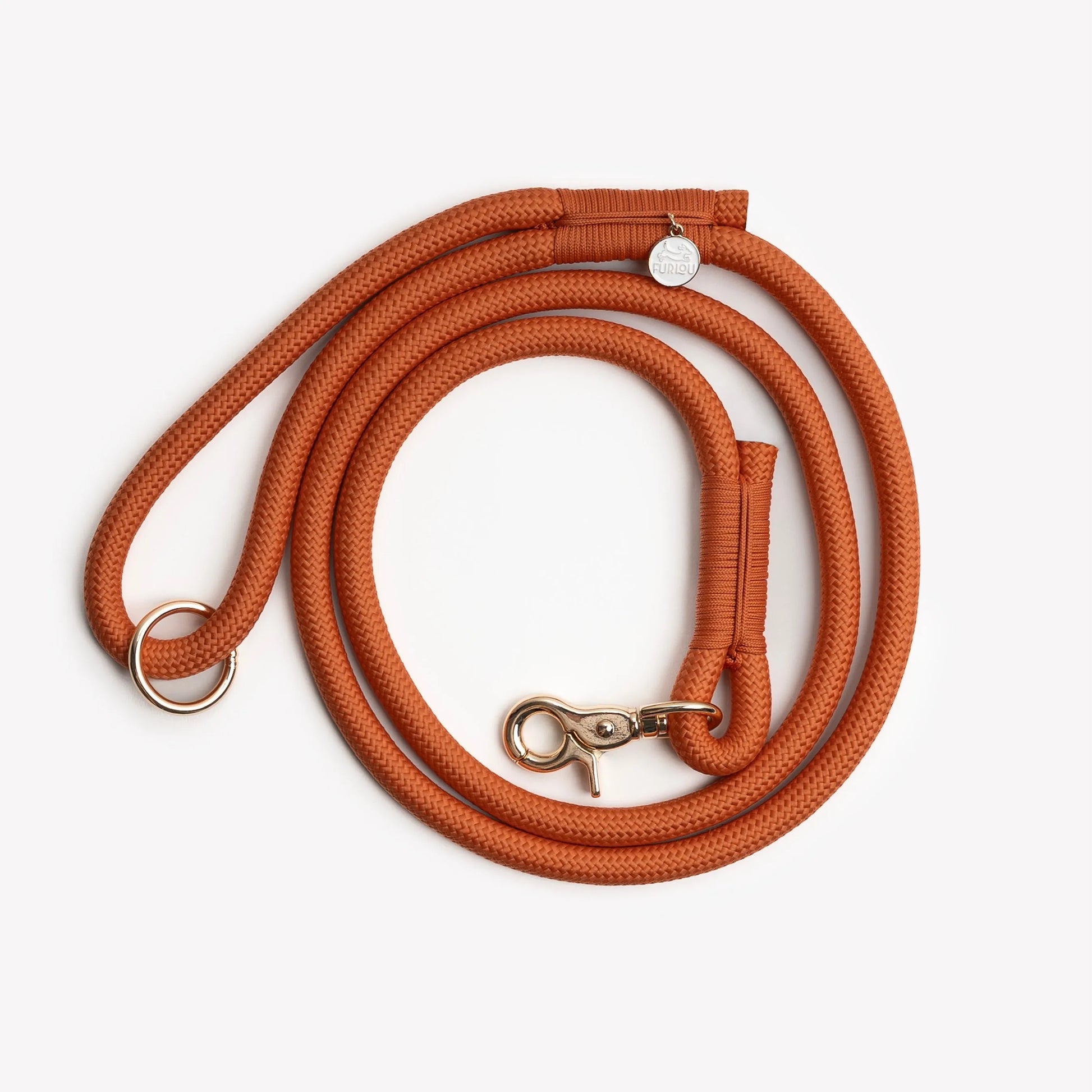 done - Dog Leash Braided Rope Terracotta Lightweight Durable - Leashes