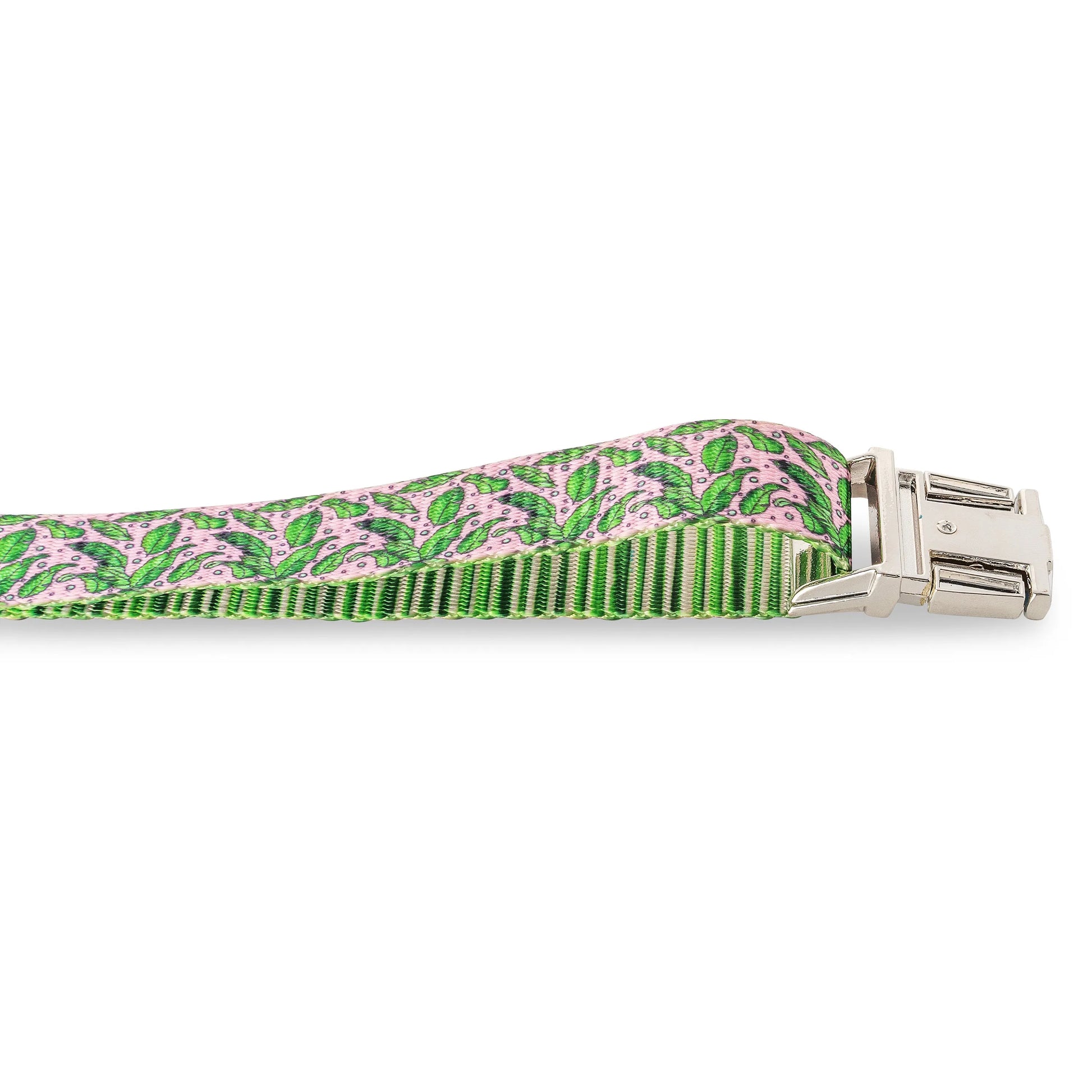 done - Dog Leash Pink Tropics Tropical Print Dual Swivel 54in - Leashes