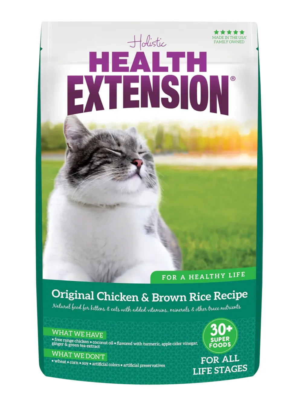 done - Health Extension All Life Stages Grain Free Chicken and Original Brown Rice Cat Food - Food