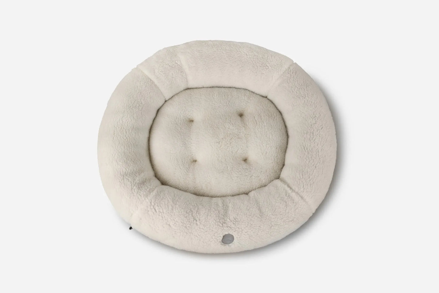 done - Purrfect Pet Kingdom Furry Donut Dog Bed - Beige - Beds