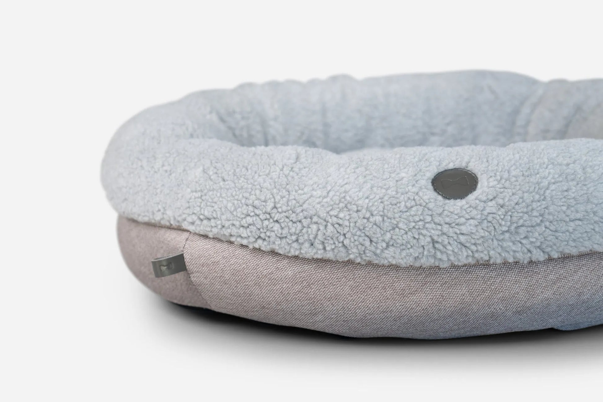 done - Purrfect Pet Kingdom Furry Donut Dog Bed - Gray - Beds