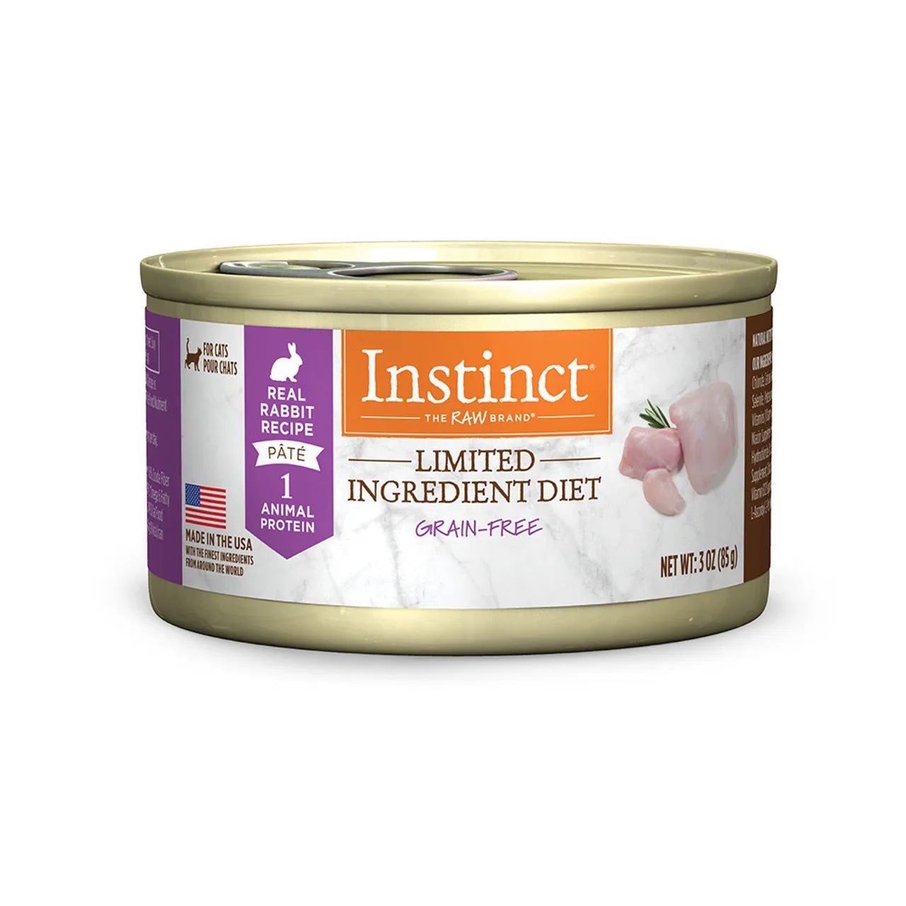 done - Purrfect Pet Kingdom  Instinct Limited Ingredient All Life Stages Rabbit Wet Cat Food (3oz) - Food
