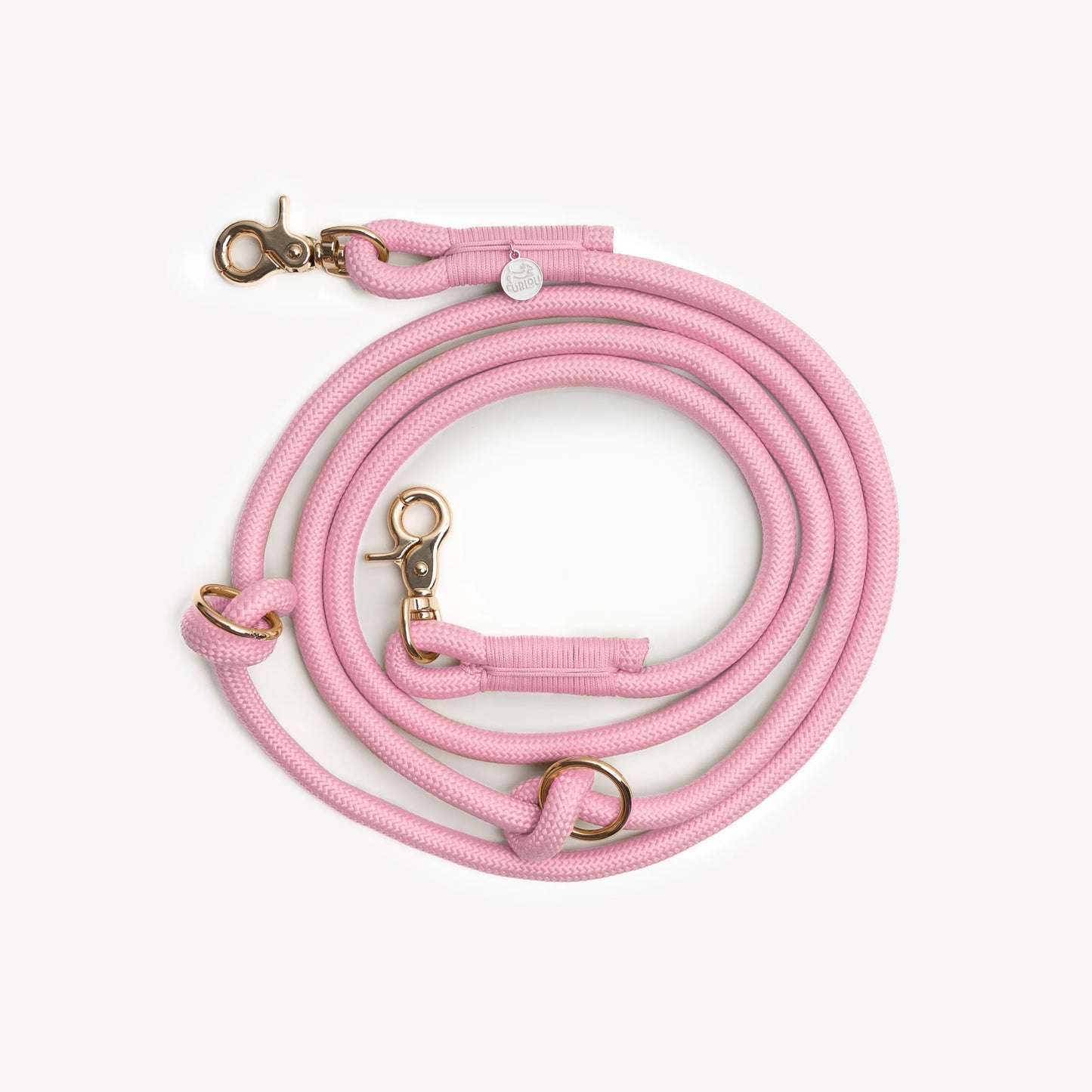 done - Purrfect Pet Kingdom  Pink - Hands Free Braided Leash - Hands Free Leashes