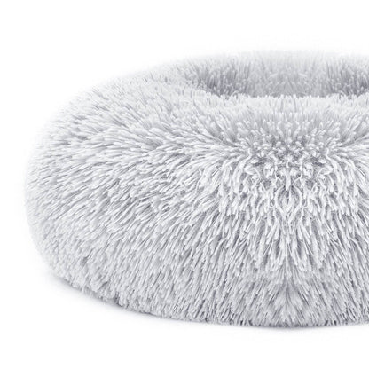 Purrfect Pet Kingdom Donut Dog Bed for Small Dogs - Cozy Plush Purrfect Pet Kingdom
