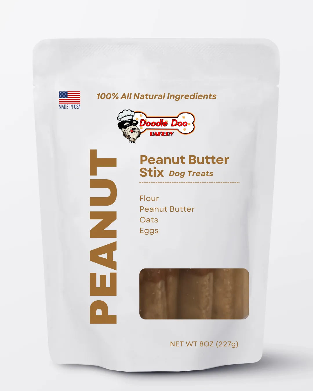 Purrfect Pet Kingdom Professional-Grade Homemade Dog Treats - Peanut Butter Stix Treat 1/2lb For Birds - View 4 showing detail