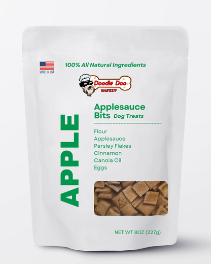 Homemade Dog Treats -🍏 Apple Bits Dog Biscuits 1/2 lb. at Purrfect Pet Kingdom