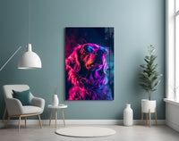 Dog with Glasses Glass Wall Art || Designer Collection