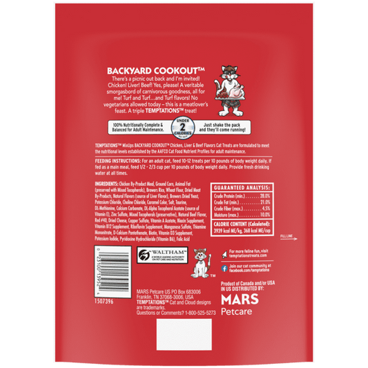 Temptations Mixups Backyard Cookout Cat Treats - Cat Treats - The Family Pet