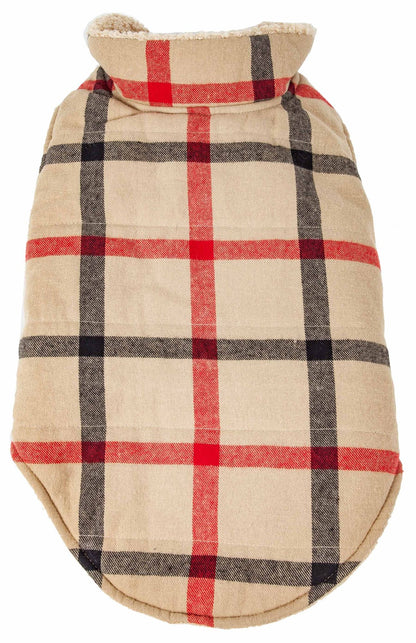 Purrfect Pet Kingdom Warm Winter Dog Jackets Plaid Coat Purrfect Pet Kingdom