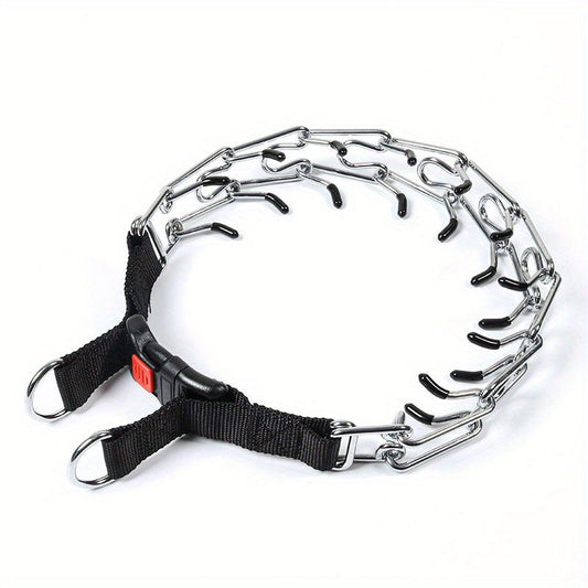 Purrfect Pet Kingdom Adjustable Dog Prong Collar M Black Purrfect Pet Kingdom