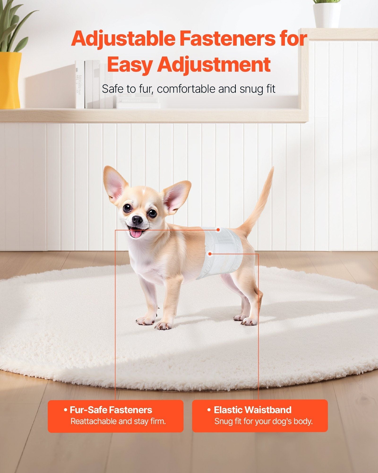 Disposable Male Dog Diapers Super Absorbent Male Dog Wrap XS Size 96 Count - Pee Mats - Berry Charmz