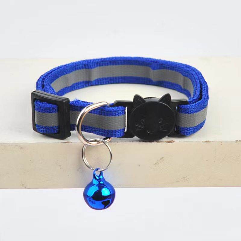 Purrfect Pet Kingdom Adjustable Reflective Collar for Pets Reflective Dark Blue Purrfect Pet Kingdom