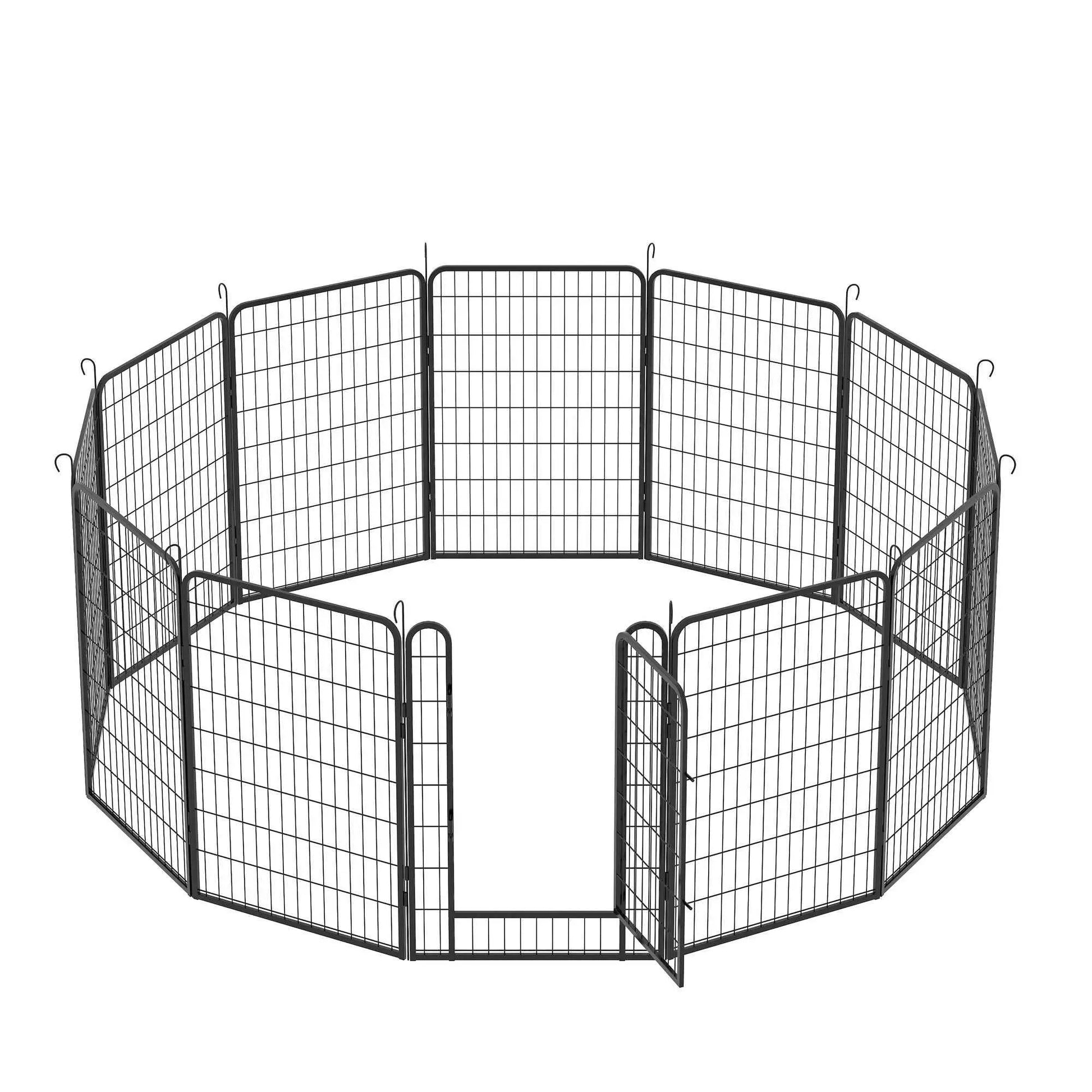 Purrfect Pet Kingdom Heavy Duty Dog Playpen Fence for Indoor and Outdoor Use Purrfect Pet Kingdom