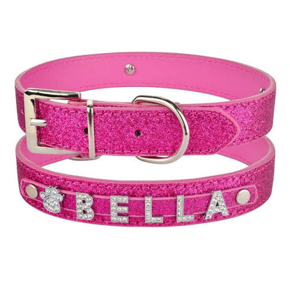 Purrfect Pet Kingdom Personalized Pet Collar - Sparkling Blue L Rose Red Purrfect Pet Kingdom