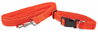 Purrfect Pet Kingdom Adjustable Mesh Dog Leash Large Orange Purrfect Pet Kingdom