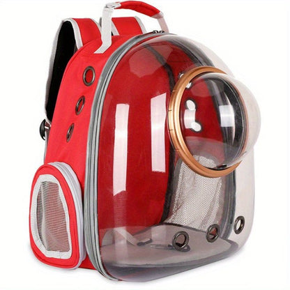 Purrfect Pet Kingdom Cat Backpack for Outdoor Travel Red Purrfect Pet Kingdom