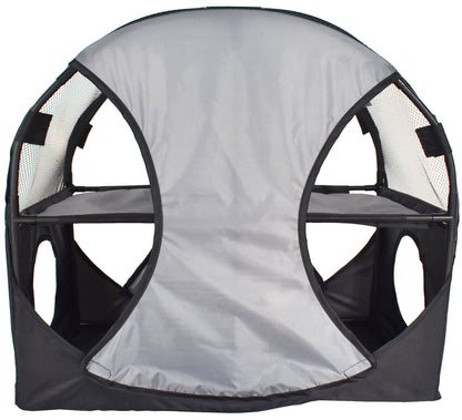Purrfect Pet Kingdom Collapsible Cat House with Tunnel Purrfect Pet Kingdom