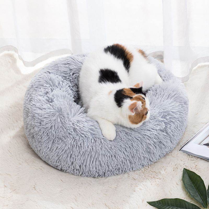 Purrfect Pet Kingdom Cozy Round Pet Bed for Small Dogs Purrfect Pet Kingdom