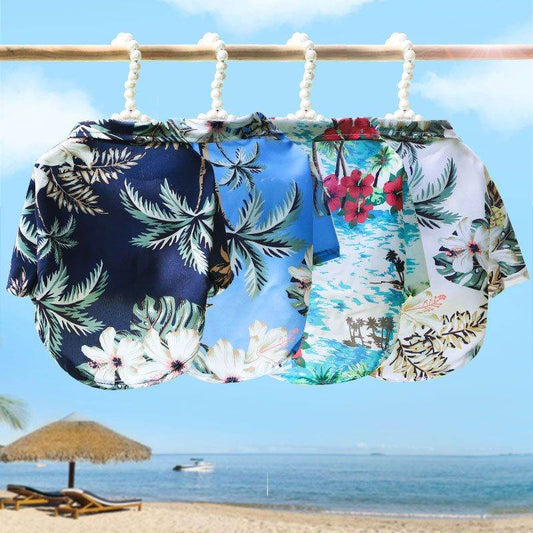 Hawaiian Pet Summer Shirts - Cute T-Shirts for Small to Medium Dogs and Cats, Cool Beach Vests for Summer Purrfect Pet Kingdom 
