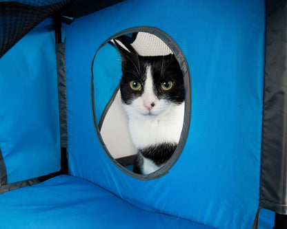 Purrfect Pet Kingdom Collapsible Cat House with Tunnel Purrfect Pet Kingdom