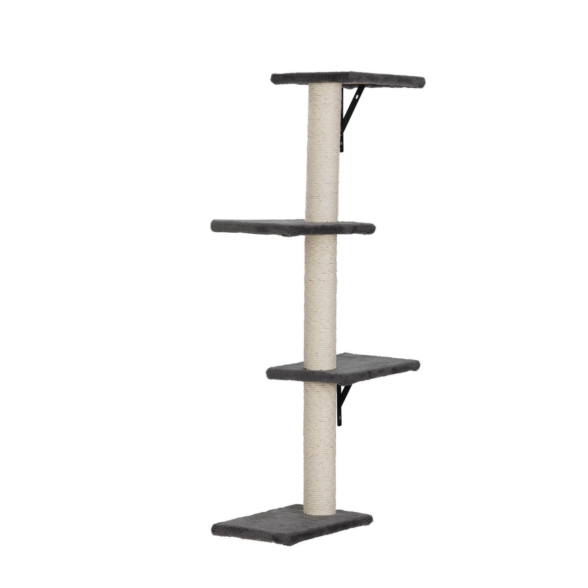 Purrfect Pet Kingdom Cat Wall Shelves Set – Elevated Perches & Scratching Posts Purrfect Pet Kingdom