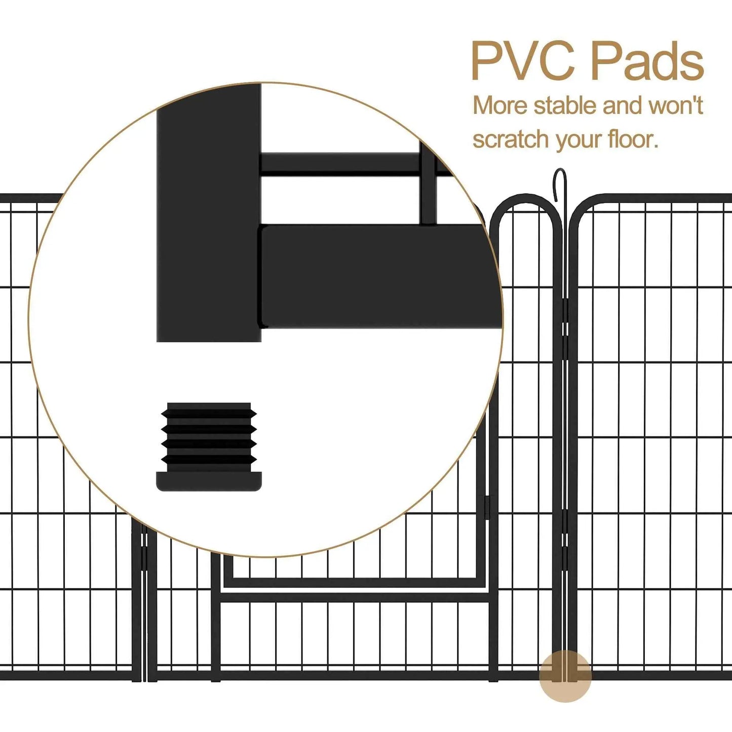 Purrfect Pet Kingdom Heavy Duty Dog Playpen Fence for Indoor and Outdoor Use Purrfect Pet Kingdom