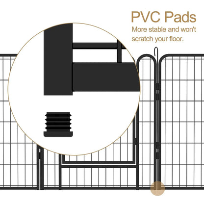 Purrfect Pet Kingdom Heavy Duty Dog Playpen Fence for Indoor and Outdoor Use Purrfect Pet Kingdom